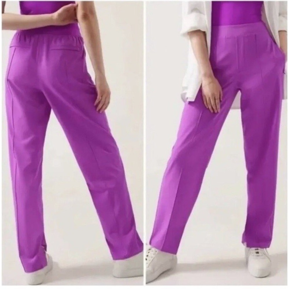 Athleta Vienna Slim Pant Jazzy Purple Tapered Trouser 882642-01‎ Plus Size 20